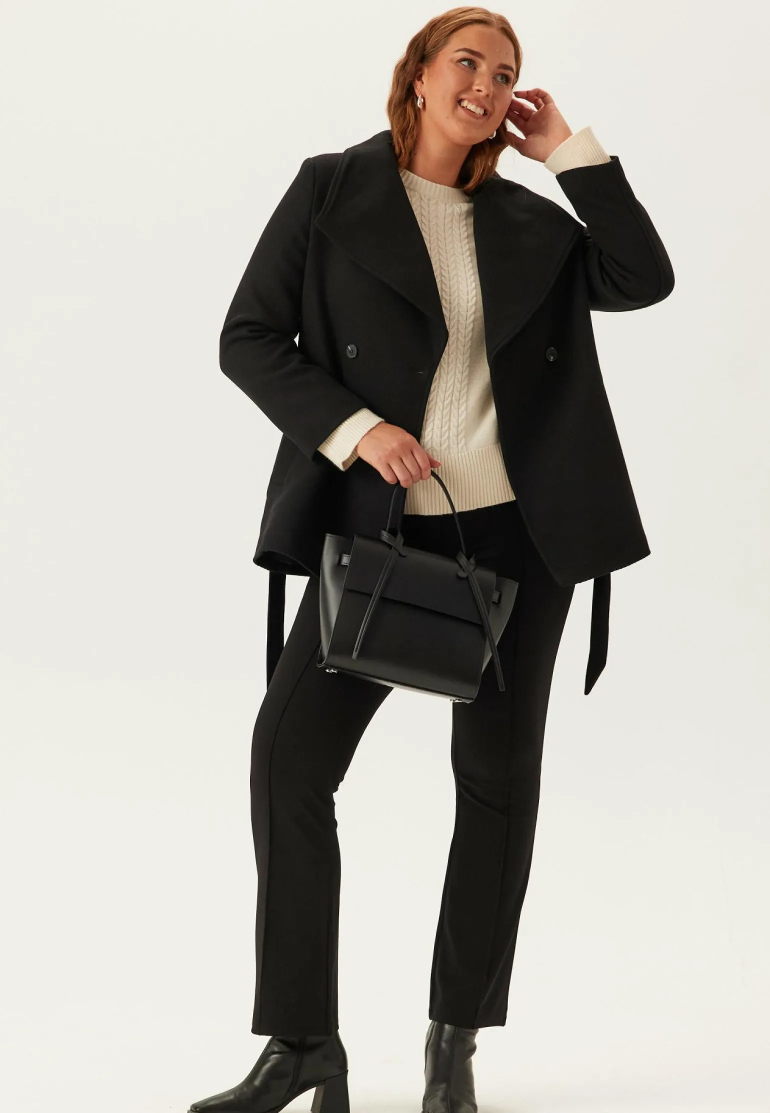 Short Wool Blend Coat