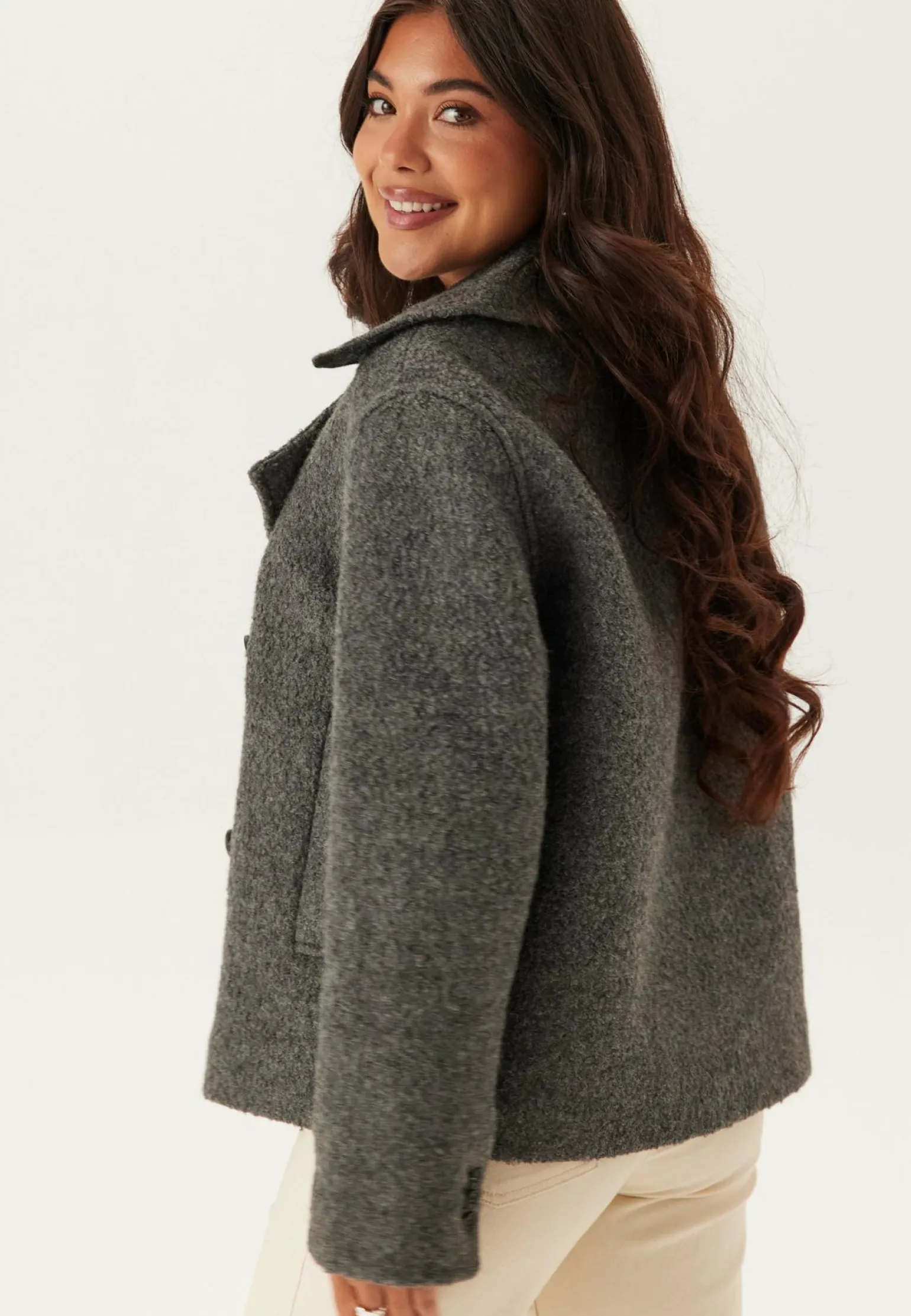 Slfalma Boucle Wool Blend Jack