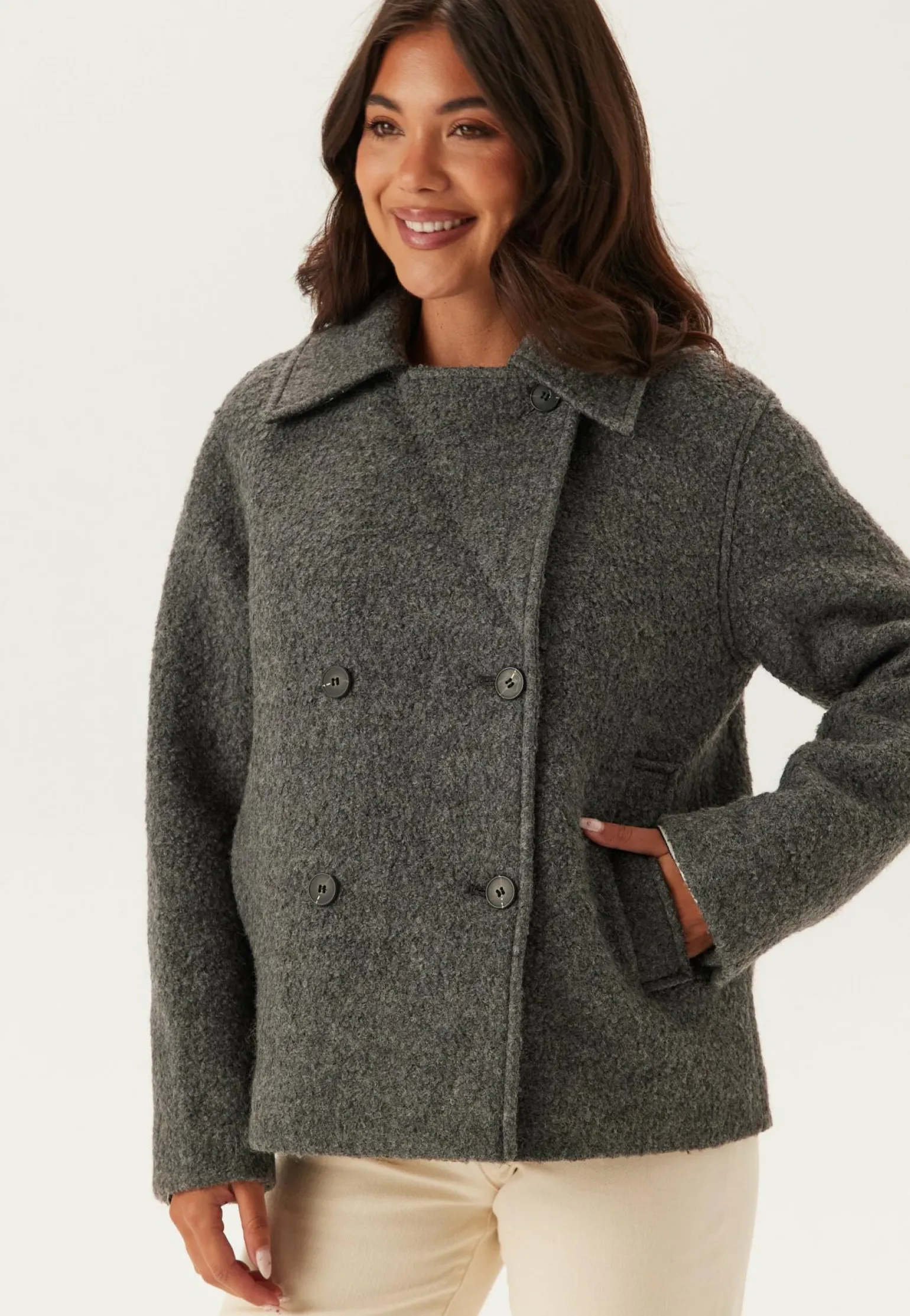 Slfalma Boucle Wool Blend Jack
