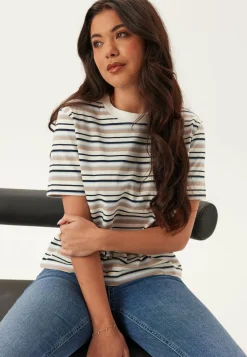 Slfessentail Striped Boxy Tee