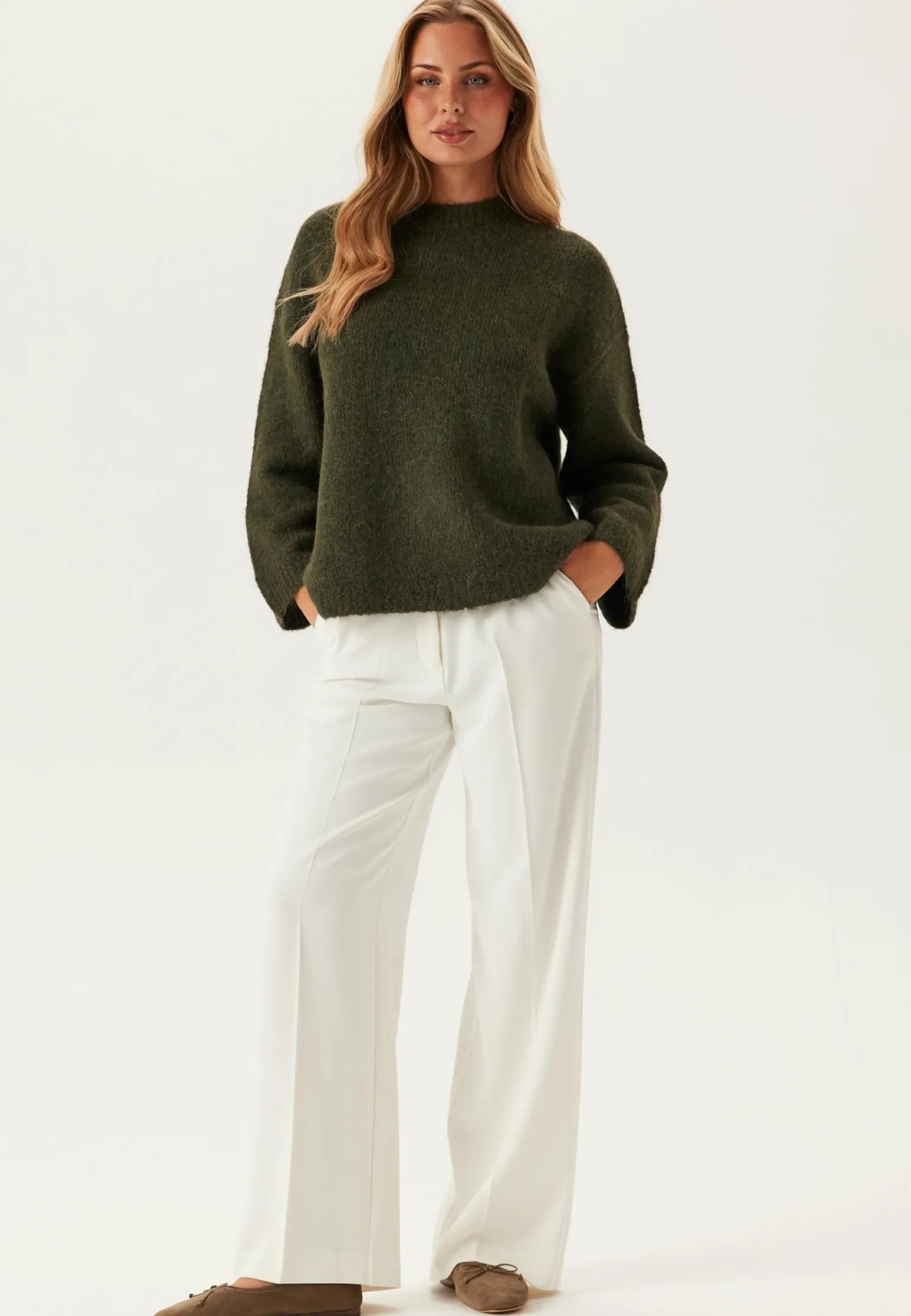 Slfgabriella Ls Knit New O-nec