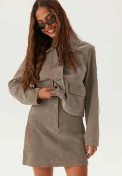 Slfkaya Mw Suede Skirt