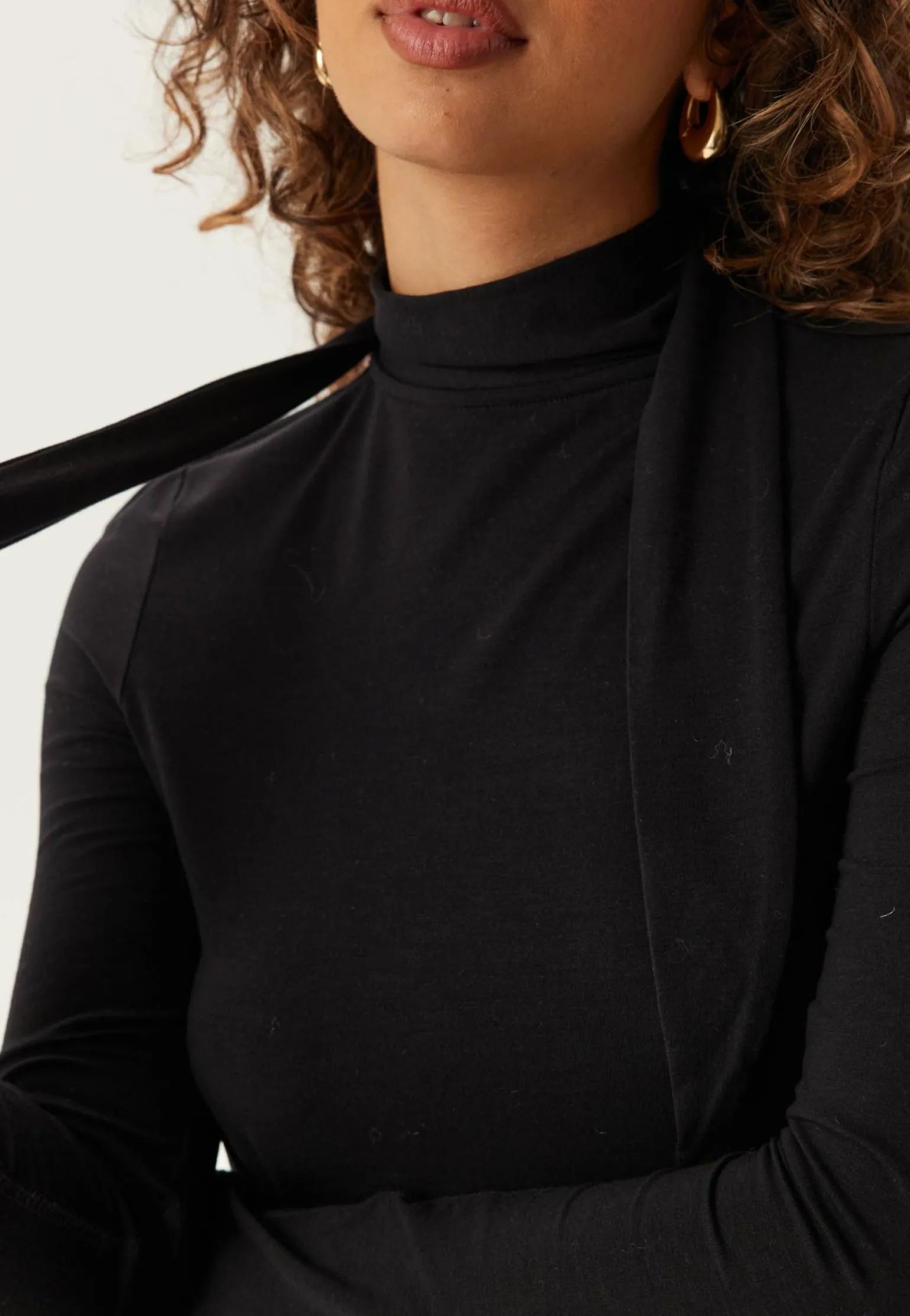 Slflina Lano Ls High Neck Top