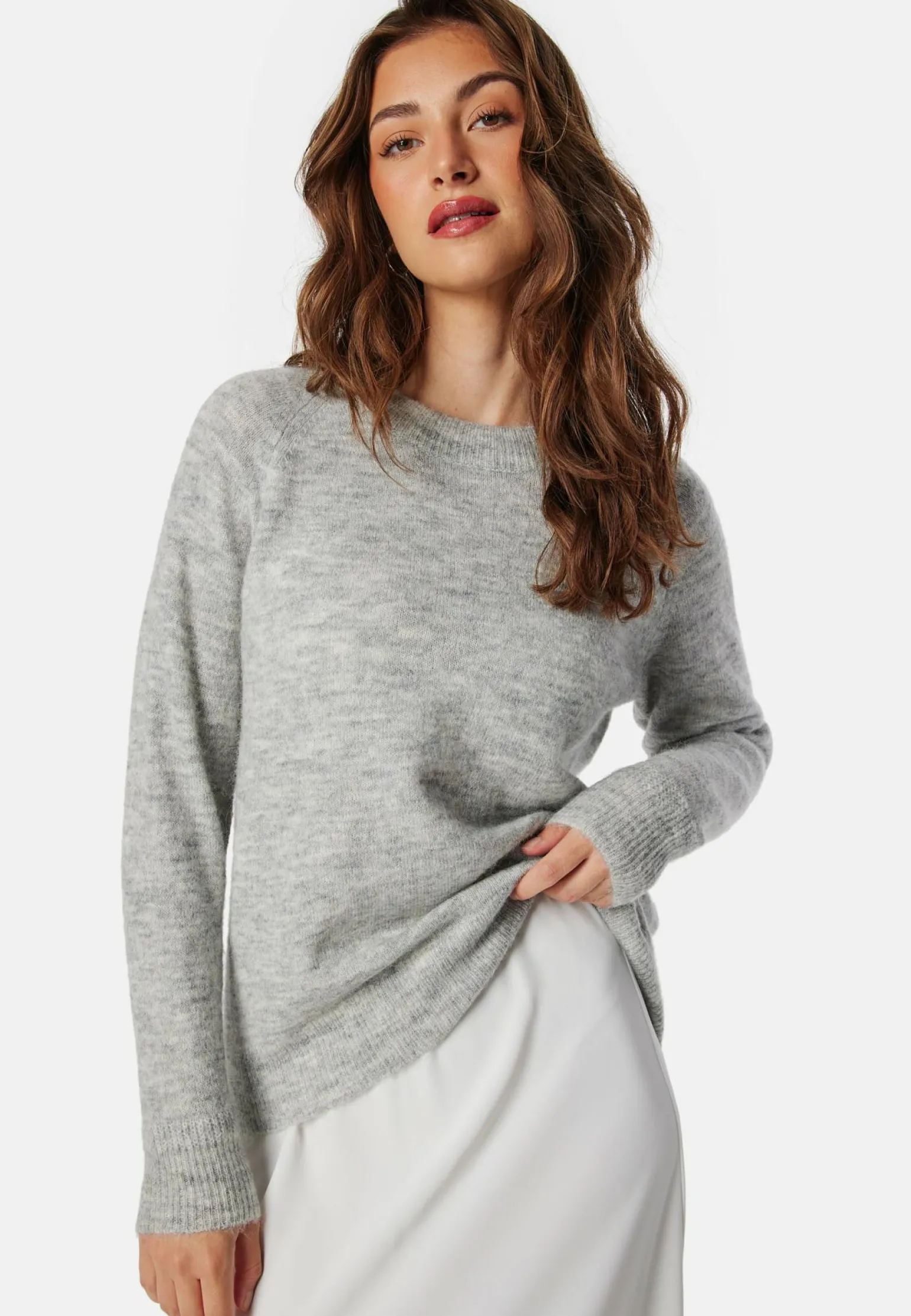 Slflulu LS Knit O-Neck