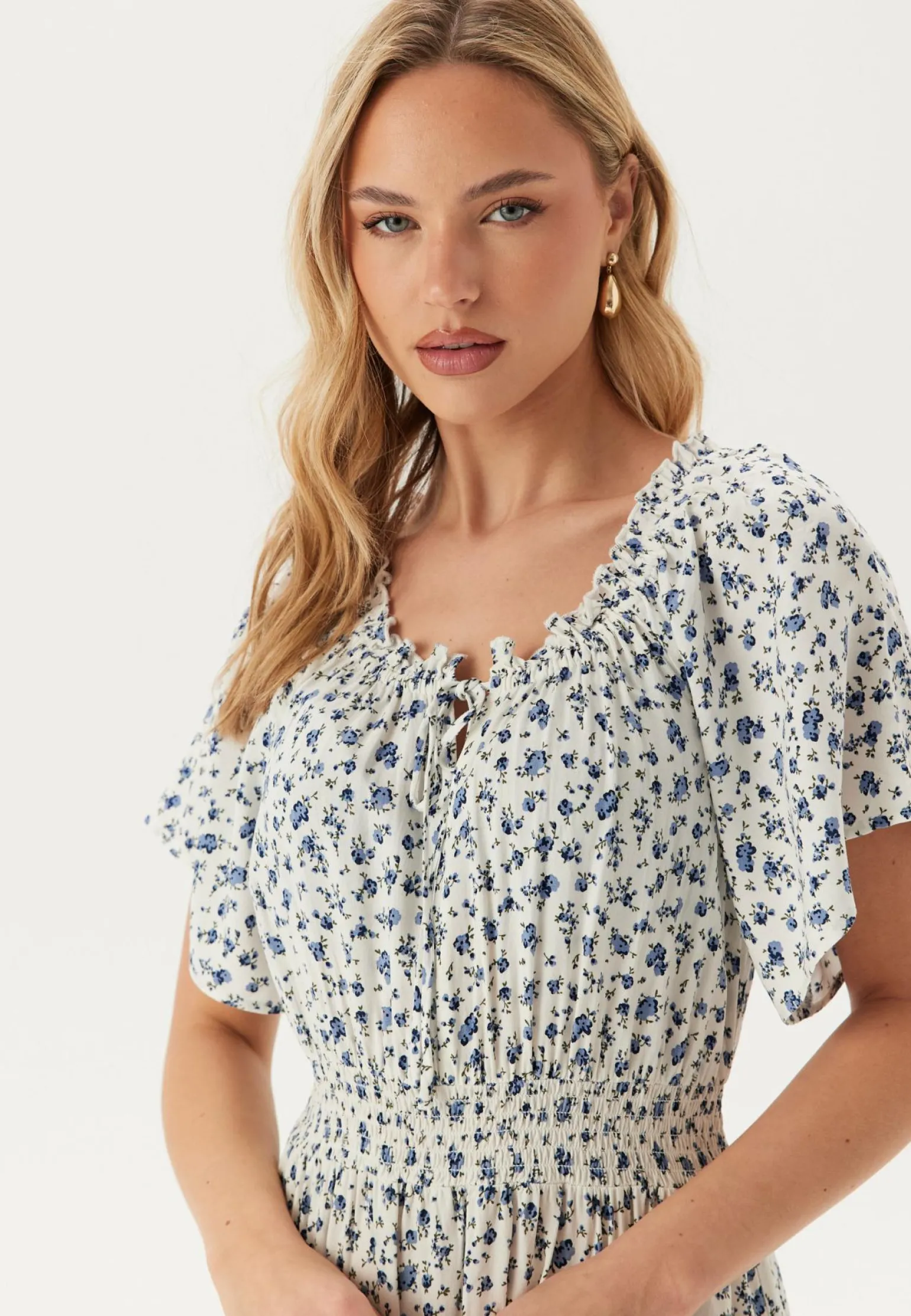 Smock Maxi Viscose Dress