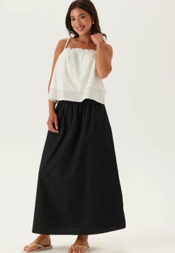 Smock Waist Maxi Skirt