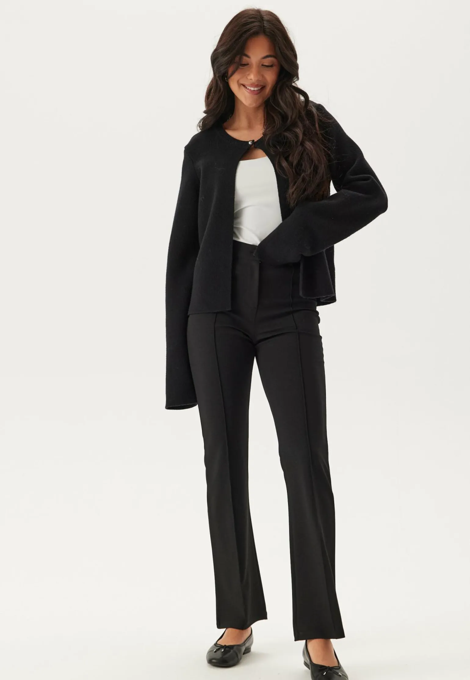 Soft Flared Suit Trousers