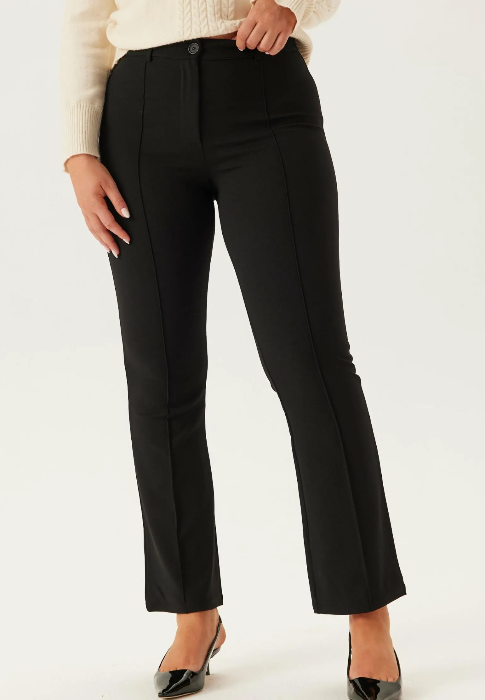 Soft Flared Suit Trousers
