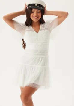 Sonia Mesh Frill Dress