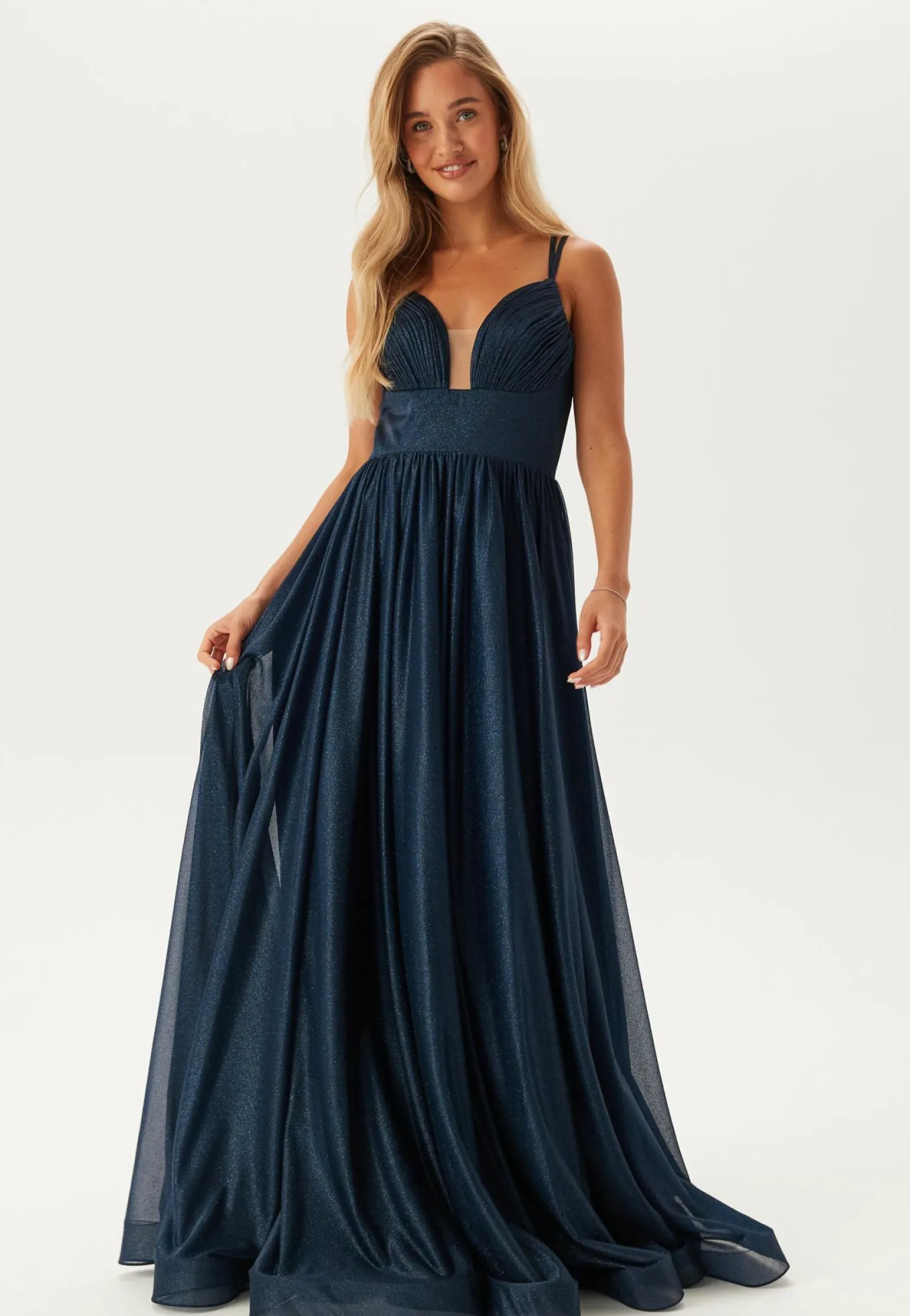 Sparkling Evening Dress With Tie Back
