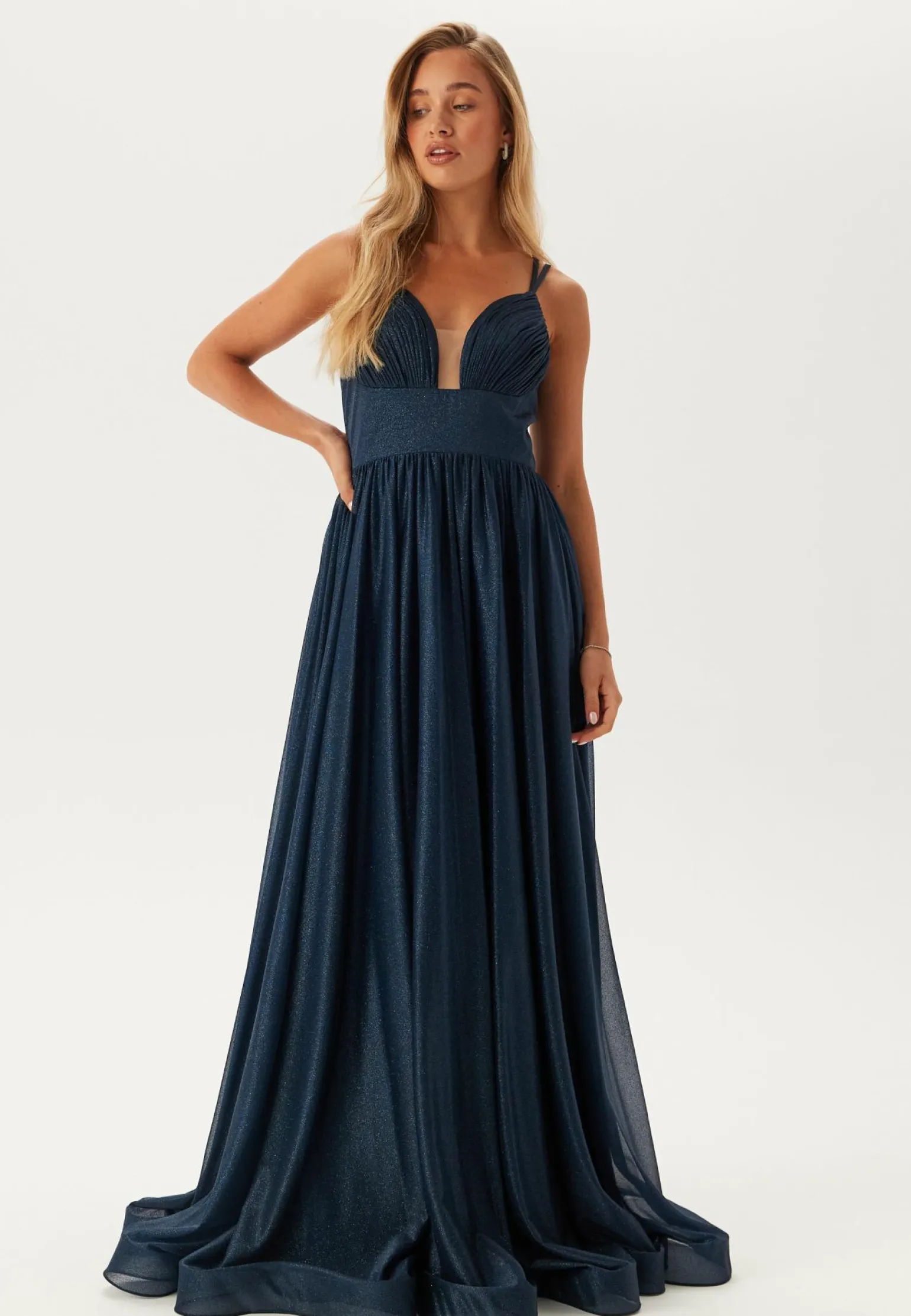 Sparkling Evening Dress With Tie Back