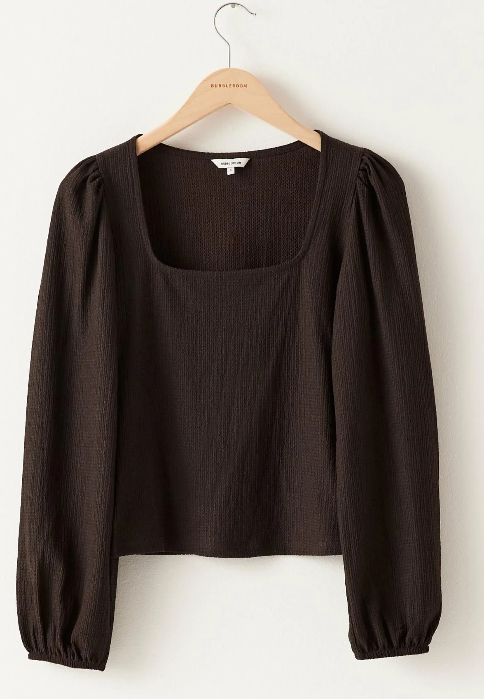Square Neck Balloon Sleeve Top