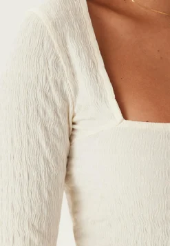 Square Neck Peplum Top