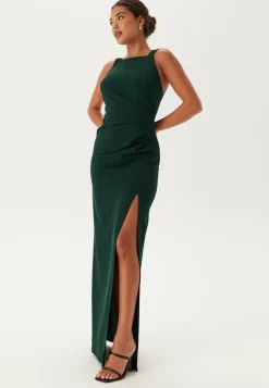 Square Neck Slit Maxi Dress
