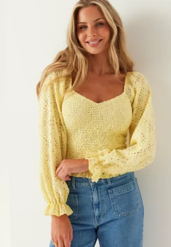Square Neck Smock Top