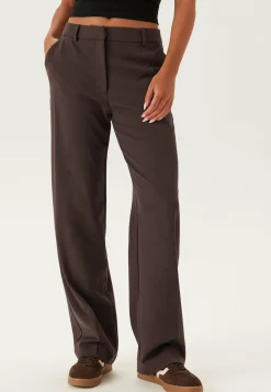 Straight High Waist Suit Trousers