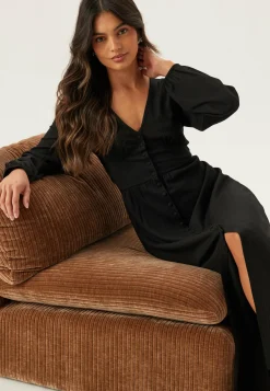 Structure Button Midi Dress