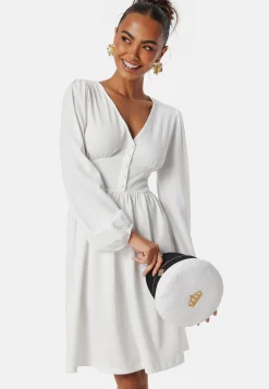 Structure Button Short Dress