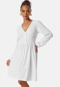 Structure Button Short Dress