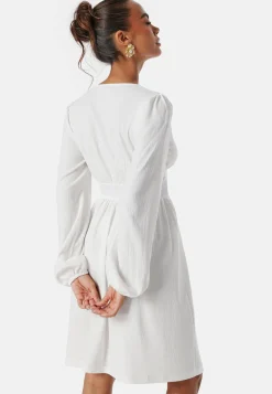 Structure Button Short Dress