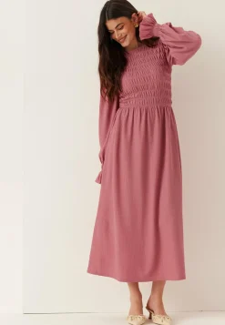 Structure Long Sleeve Midi Dress