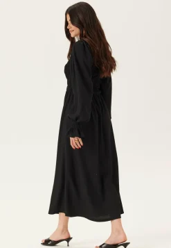 Structure Long Sleeve Midi Dress