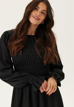 Structure Long Sleeve Midi Dress