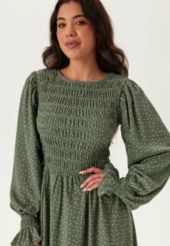 Structure Long Sleeve Midi Dress