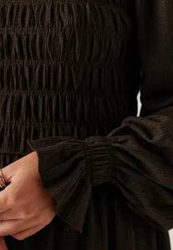 Structure Long Sleeve Midi Dress