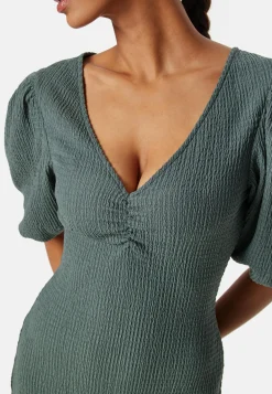 Structure Puff Sleeve Dress