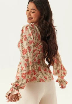 Structure Smock Peplum Top