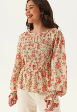 Structure Smock Peplum Top