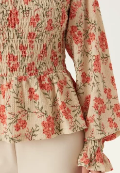 Structure Smock Peplum Top