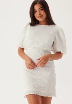 Structured Bow Short Dress
