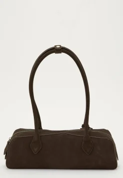 Suede Baguette Bag