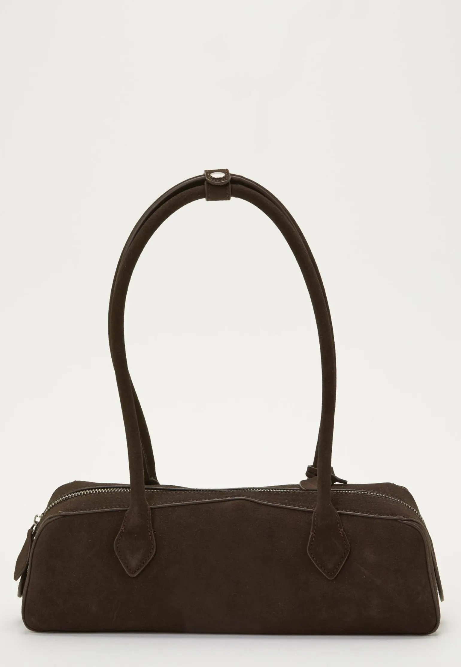 Suede Baguette Bag