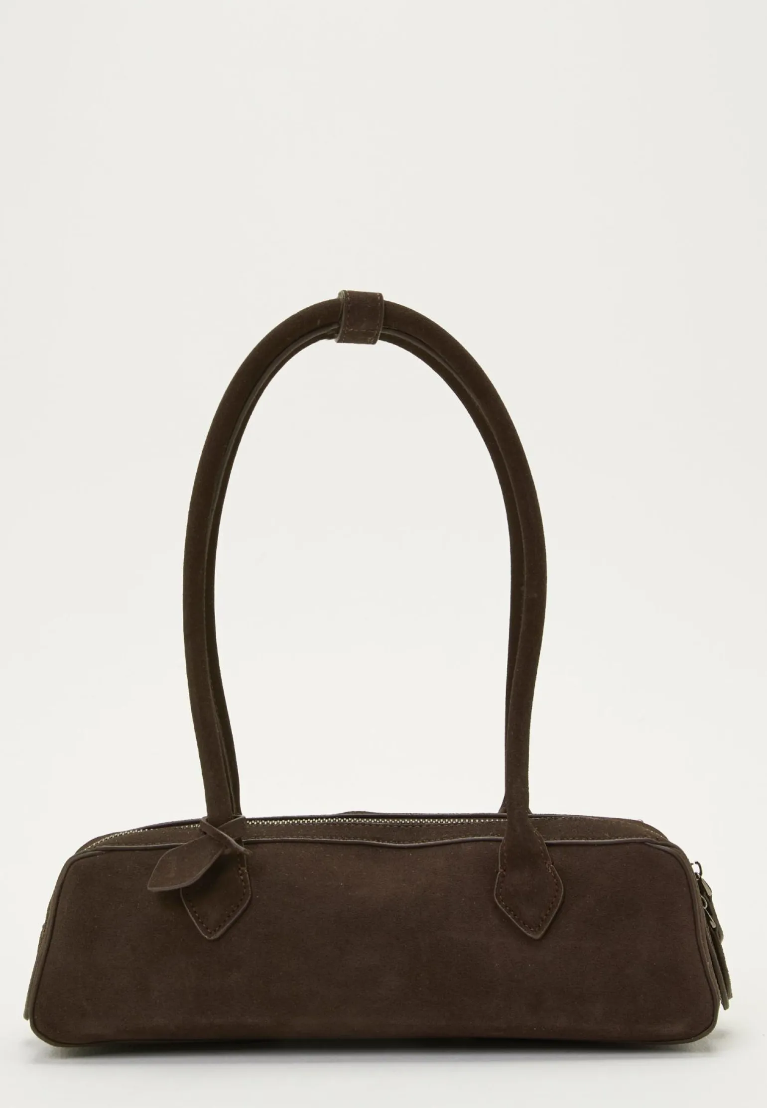 Suede Baguette Bag