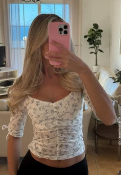 Sweetheart Mesh Top