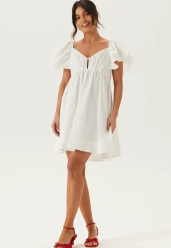 Tie Back Frill Short Dress