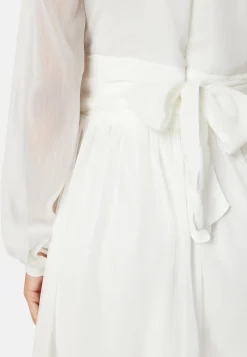 Tie Back L/S Chiffon Dress