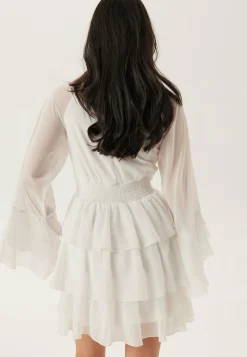 Triple Flounce Short Dress