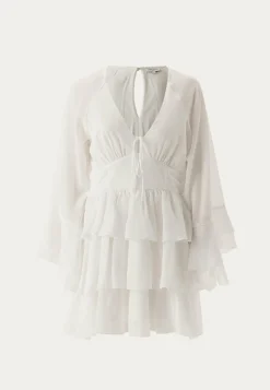 Triple Flounce Short Dress