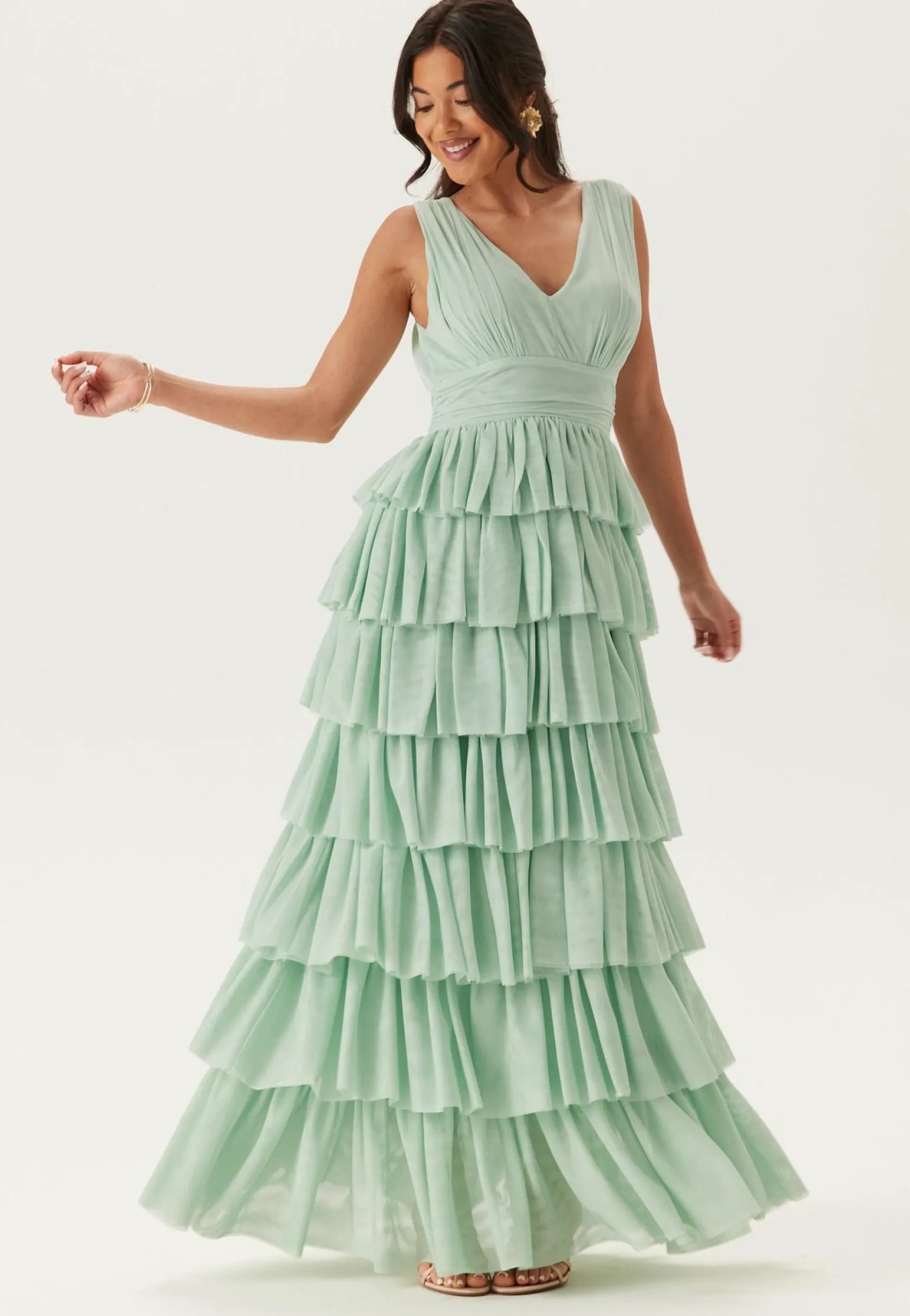 Tulle Frill Gown