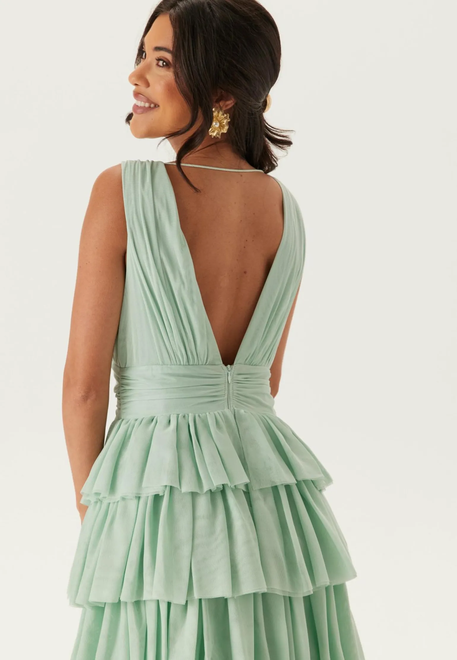 Tulle Frill Gown