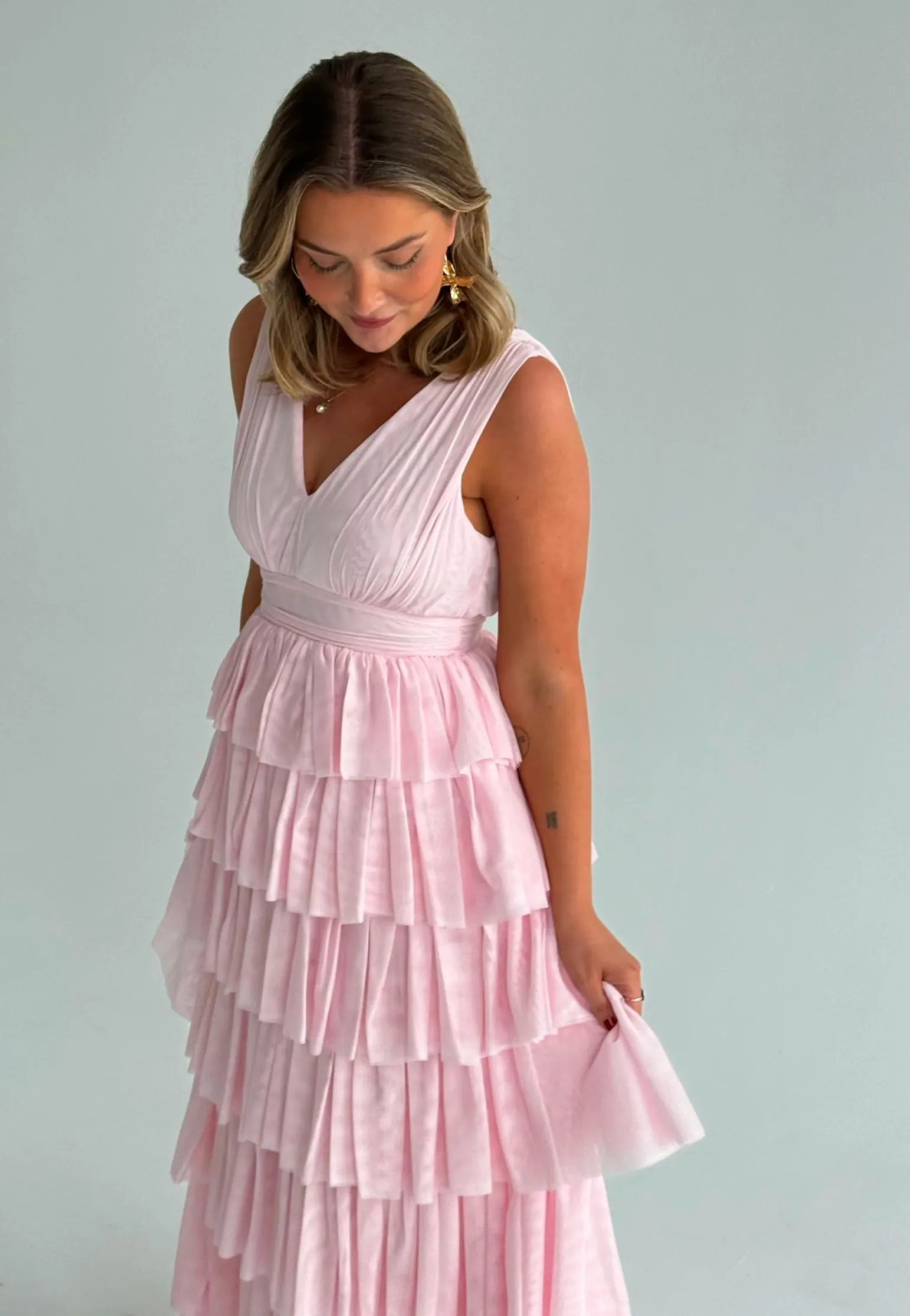 Tulle Frill Gown