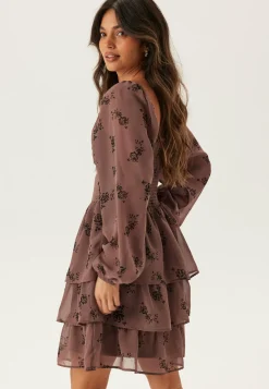 Twist Detail Flounce Dress