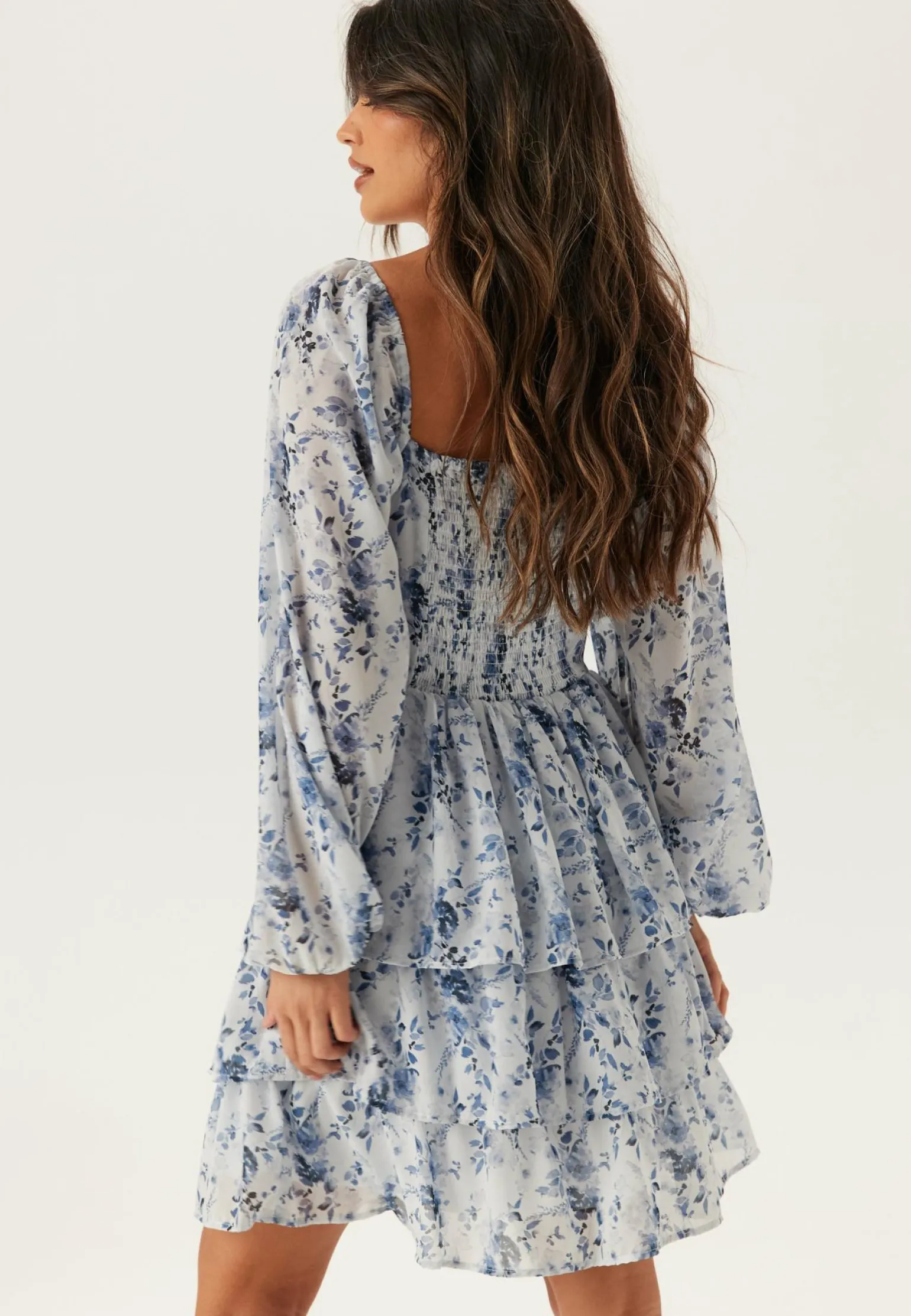 Twist Detail Flounce Dress