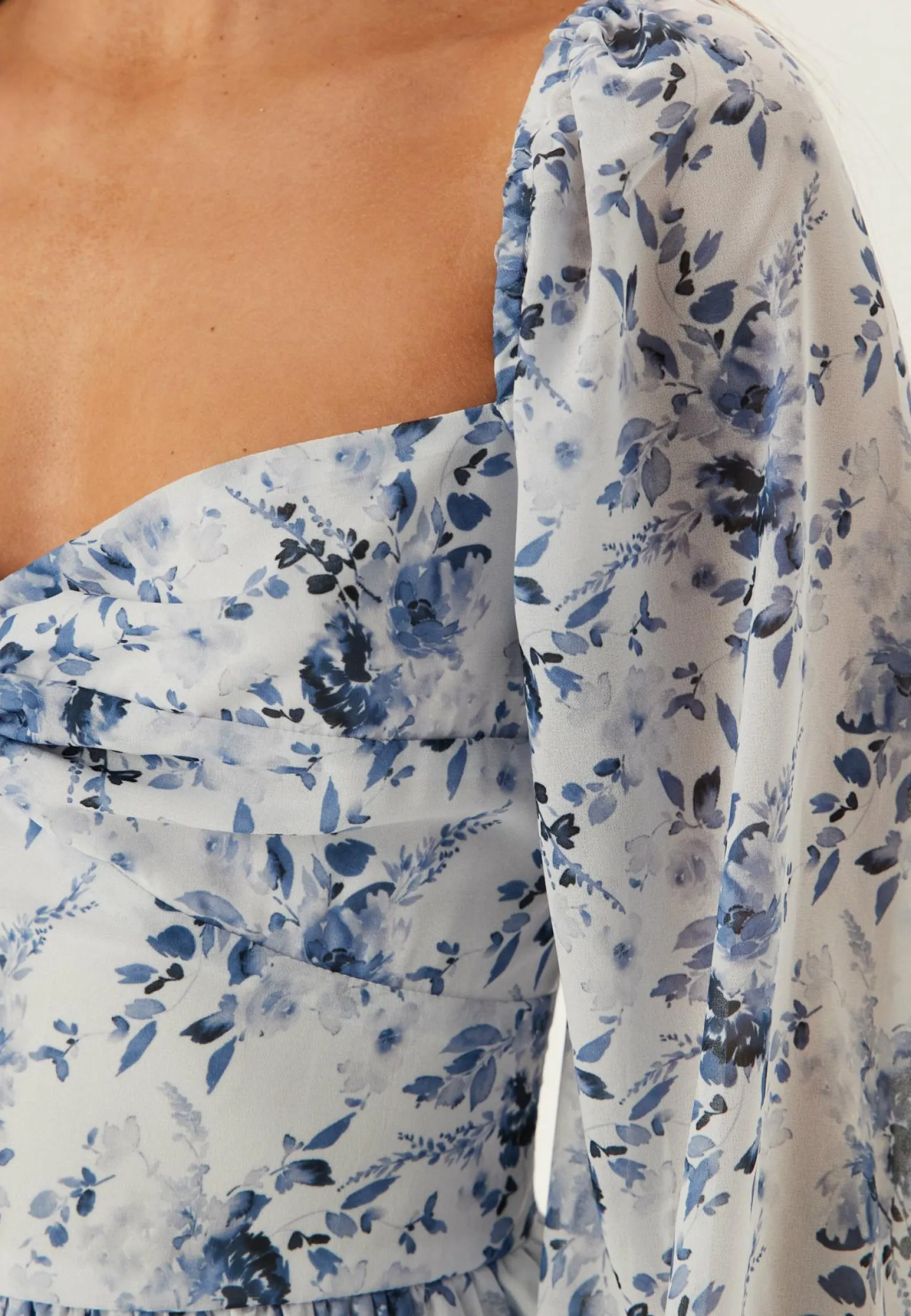 Twist Detail Flounce Dress