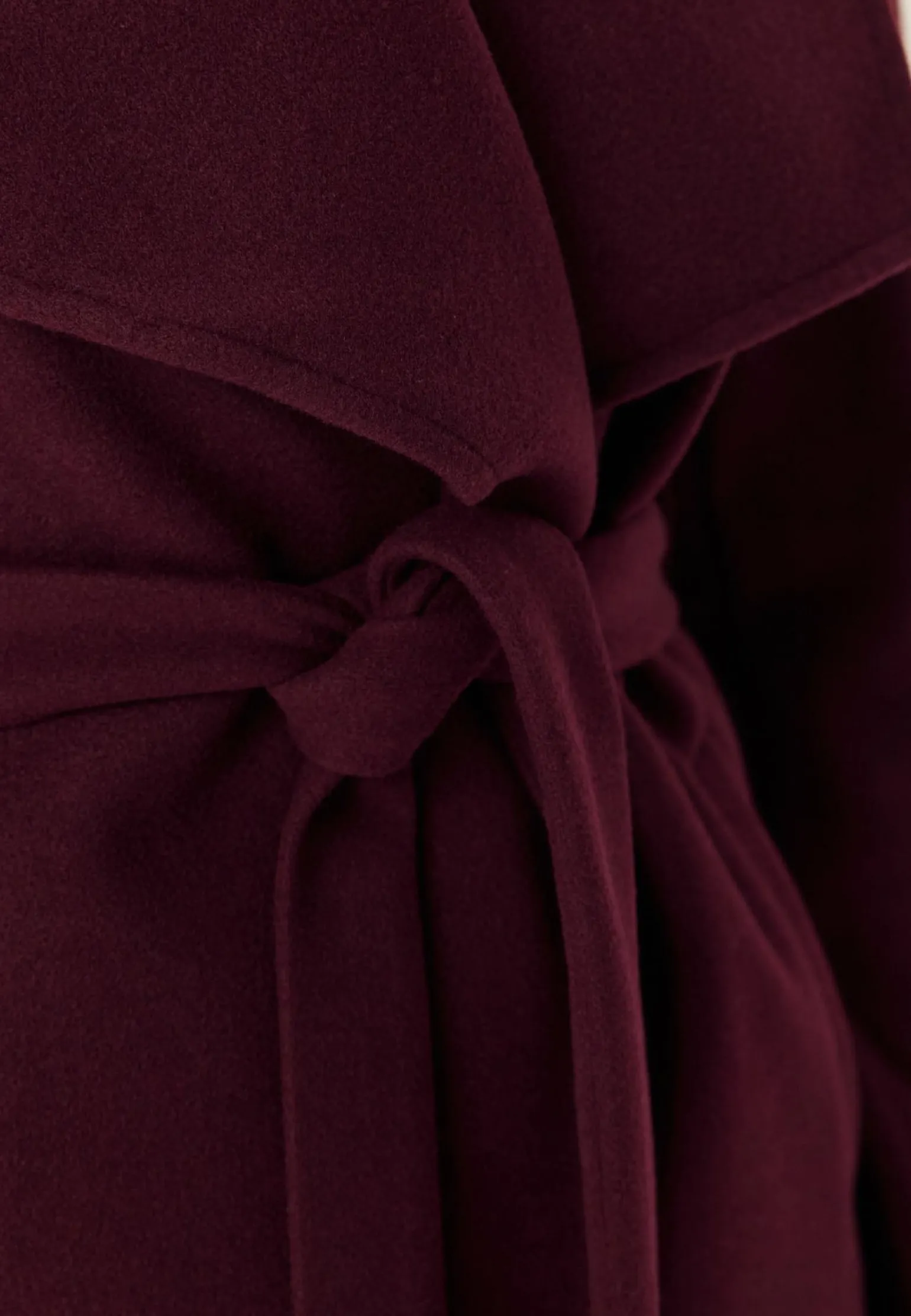 Vicooley Collar Belt Coat