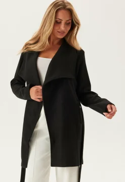 Vicooley Collar Belt Coat